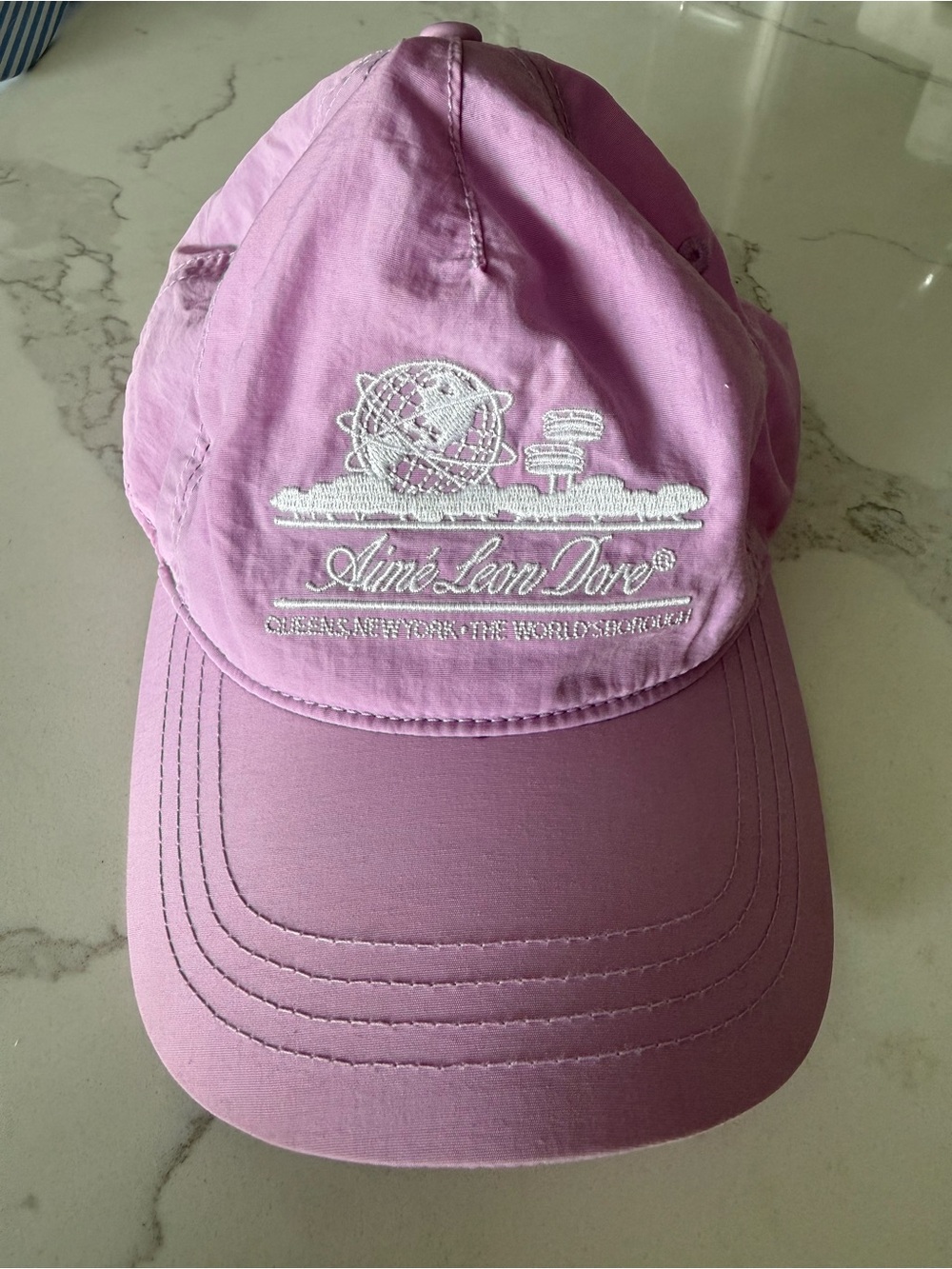 Aimé Leon Dore Nylon Unisphere Baseball Cap – Dusty Mauve